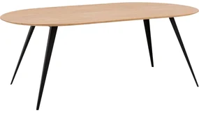 Goossens Excellent Eettafel Floyd, Semi rond 180 x 100 cm