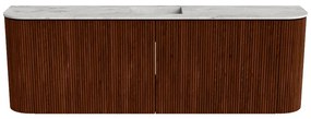 Mondiaz Joya DLux 125cm toiletmeubel ronding links/rechts ruby met wastafel faye midden zonder kraangat glace