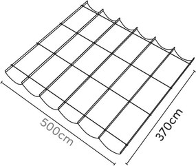 Platinum Coolfit Harmonica schaduwdoek 370x500 - beige