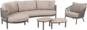 Monroe Puglia chaise longue loungeset 5 delig terre Taste 4SO