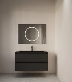 Gliss Design Circe spiegel met LED-verlichting en scheerspiegel inclusief verwarming 80x70cm