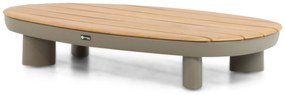 Hoek loungeset 6 personen Aluminium/Rope /Teak Taupe  Santika Furniture Santika