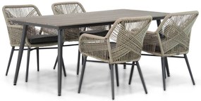Tuinset 4 personen 180 cm Rope Taupe Lifestyle Garden Furniture Advance/Matale