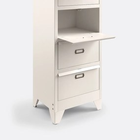 Ladekast in metaal met klapdeuren, Hiba