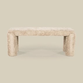Halbank Met Ronde Poten Beige