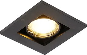 Smart inbouwspot zwart incl. WiFi GU10 verstelbaar - Qure