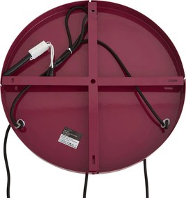 Retro hanglamp plum met metalen kap 3-lichts - Ophelia