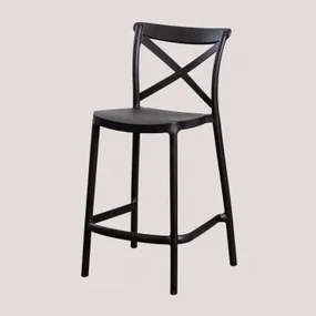 Pak Van 4 Otax Stapelbare Hoge Tuinkrukken Zwart & ↑65 Cm - Sklum