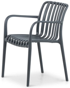 Tuinstoel stapelbaar Kunststof Grijs-antraciet Domani Furniture Vento