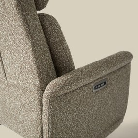 Relaxfauteuil Elektrisch Taupe Stof