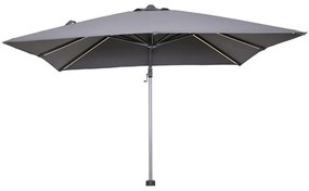Garden Impressions Hawaii zweefparasol Lumen LED 300x300 cm - donker grijs