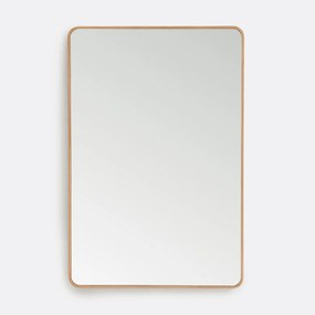 Rechthoekige spiegel van eikenfineer  80x120 cm Iodus