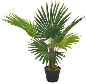 vidaXL Kunstplant met pot palm 70 cm groen