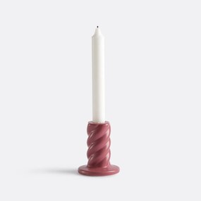 Gedraaide keramische kandelaar H9 cm Vavy
