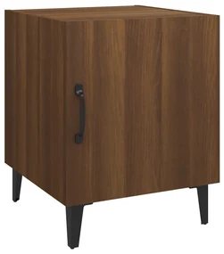 vidaXL Nachtkastje bewerkt hout bruineikenkleurig