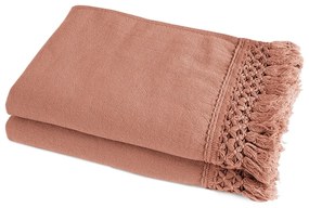 Set van 2 handdoeken in bio katoen/linnen, Kyrami