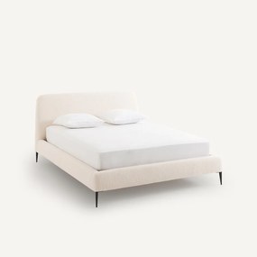 Dubbelbed in bouclette, Oscar design E. Gallina