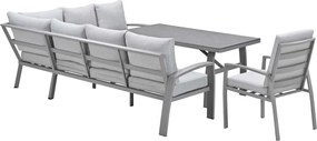 Garden Impressions Cameron lounge dining set 4-delig rechts incl stoel - taupe
