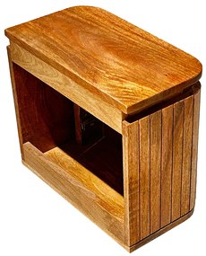Livli Estrela toiletmeubel met ribbelfront 40cm mangohout zonder waskom