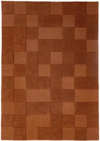 Handgetuft wollen vloerkleed Checkerboard