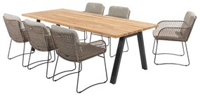 4 Seasons Aprilla tuinset 7-delig - Ambassador tuintafel 240x100 cm