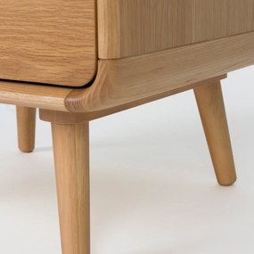 Zuiver Rise Natural Design Ladenkast Gebogen Eikenhout - 40x45x112cm.