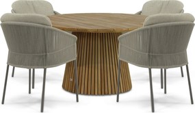 Tuinset 4 personen  Rope Taupe 4 Seasons Outdoor Florence/Fungo