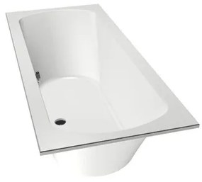 Xenz Lagoon Duobad - 170x75x53 - afvoer Midden - acryl - wit 6927-01