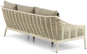 Stoel en Bank Loungeset 5 personen Aluminium/Wicker Taupe  Apple Bee Milou