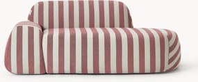 Gestreepte bank Wolke (2-zits) met chaise longue