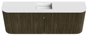 Mondiaz Joya 115cm toiletmeubel ronding links/rechts shadow met wastafel faye midden zonder kraangat talc