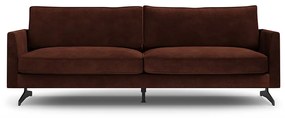 Rivièra Maison - The Camille Sofa 3 Seater, velvet, chestnut - Kleur: Chestnut