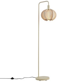 Japandi vloerlamp beige met kap - Gertie