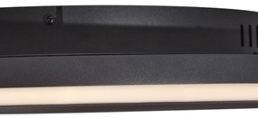 Design plafondlamp zwart met vilt incl. LED 3-staps dimbaar - Xavi Felt Design rond Binnenverlichting Lamp