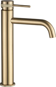 Wastafelkraan Rea Lungo Grip Gold Brush High