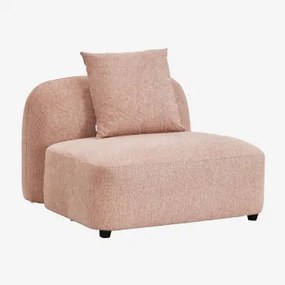 Centrale Module Voor Modulaire Bank In Chenille Coco Chenille Rozenkwarts - Sklum