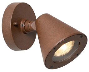 Moderne buiten wandlamp roestbruin IP44 verstelbaar - Ciara