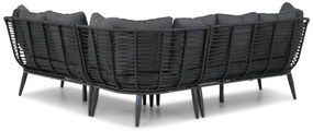 Hoek loungeset 4 personen Wicker Zwart  Coco Coco Leonardo