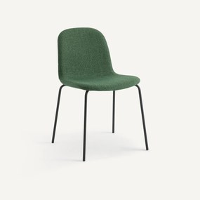 Stoel met geweven gemêleerde stof, Tibby