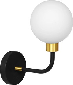 WANDLAMP APP1301-1W Zwart Goud