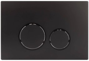 StarBlueDisc Doppio 35 bedieningspaneel mat zwart voor Geberit Sigma 12cm (UP320)