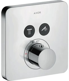 AXOR Showerselect afdekset thermostaat met stopkraan voor 2 functies chroom 36707000