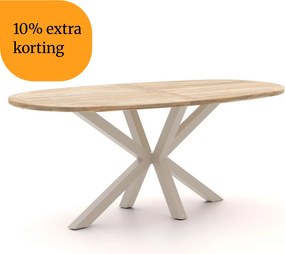 + 10% kassakorting | Bartafel ROUGH | Ovaal | Tuintafel Teakhout | 240x120cm | 6 personen | Kees Smit Tuinmeubelen