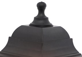 Klassieke buitenwandlamp zwart met bewegingsmelder - Capital Klassiek / Antiek E27 IP44 Buitenverlichting vierkant