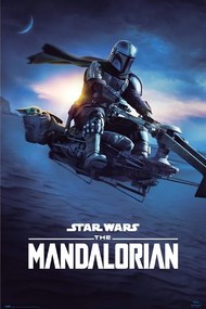 Poster Star Wars: The Mandalorian - Speeder Bike 2
