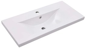 vidaXL Inbouwwastafel 81x39,5x18,5 cm keramiek wit