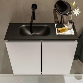 Mondiaz Ture 60cm toiletmeubel linen met wastafel urban links geen kraangat