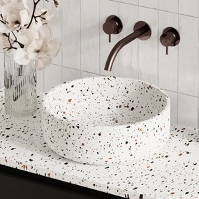 Saniclear Terrazzo waskom rond 38x13cm