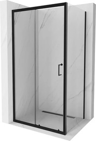 Mexen Apia douchecabine schuifdeur 100 x 80 cm, transparant, zwart - 840-100-080-70-00