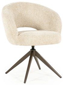 Eleonora Alissa Ronde Eetkamerstoel Beige